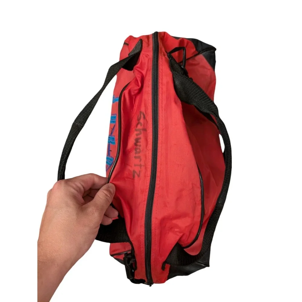 Vintage‎ Air Jordan Jumpman Duffel Bag 90s White Tag Colorful Red